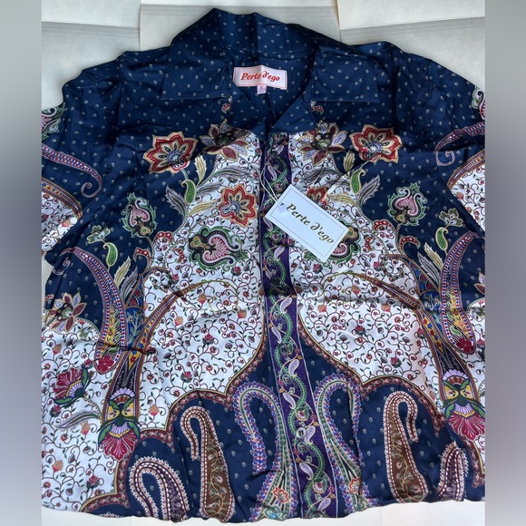 Men's Perte d'ego MIDNIGHT PAISLEY SHIRT - Picture 9 of 9